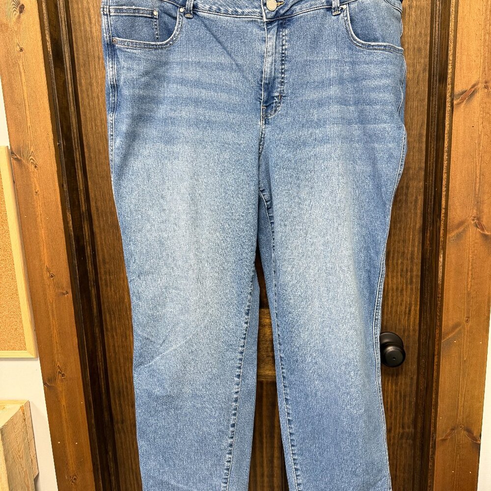M JEANS ,EVERFLEX, BLUE, SIZE 24W